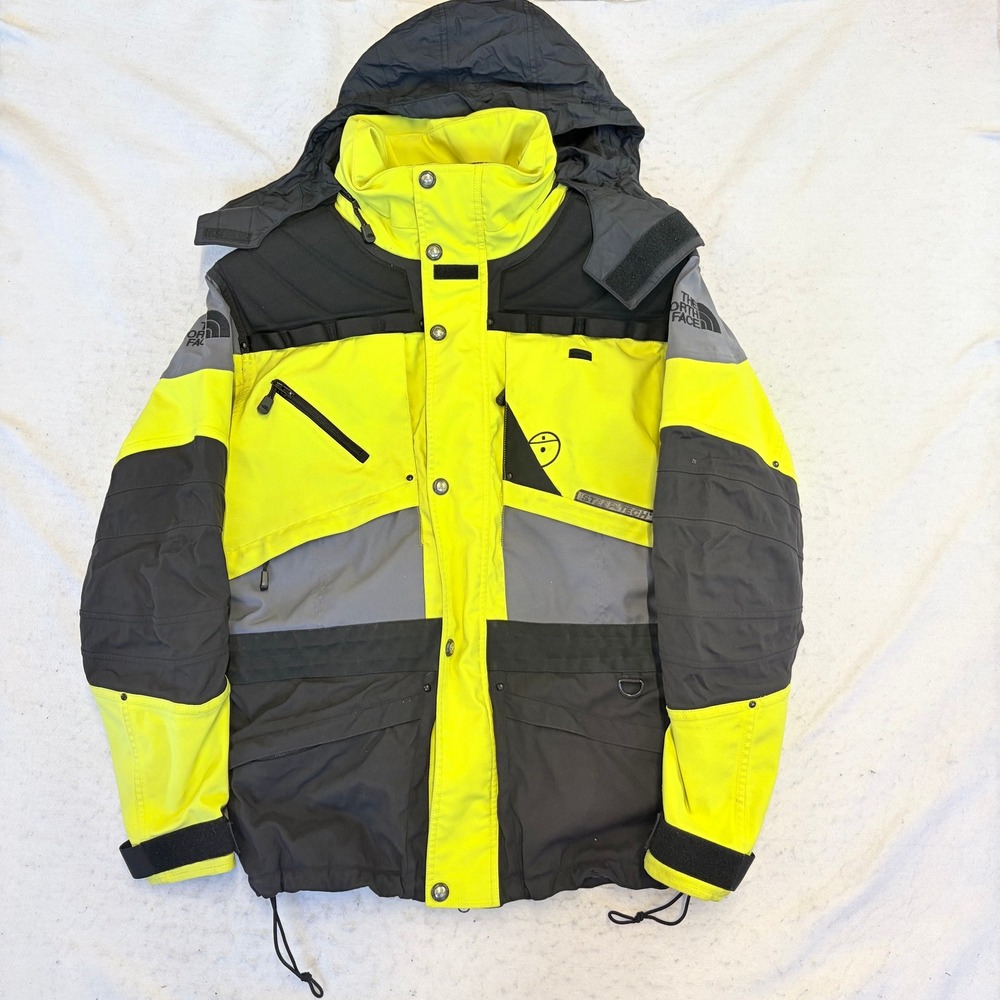 The North Face Steep Tech Jacket Mens Large Yellow Grey Scot Schmidt Ski Parka